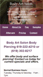 Mobile Screenshot of bodyartbyrns.com